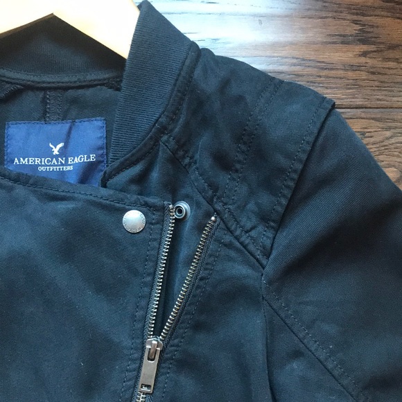 American Eagle Moto Asymmetrical Lightweight Jacket - Picture 8 of 13